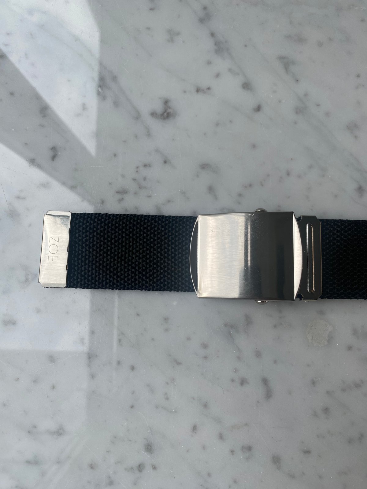 Roller belt / silver × black | ZOE Roller belt / silver × black | ZOE
