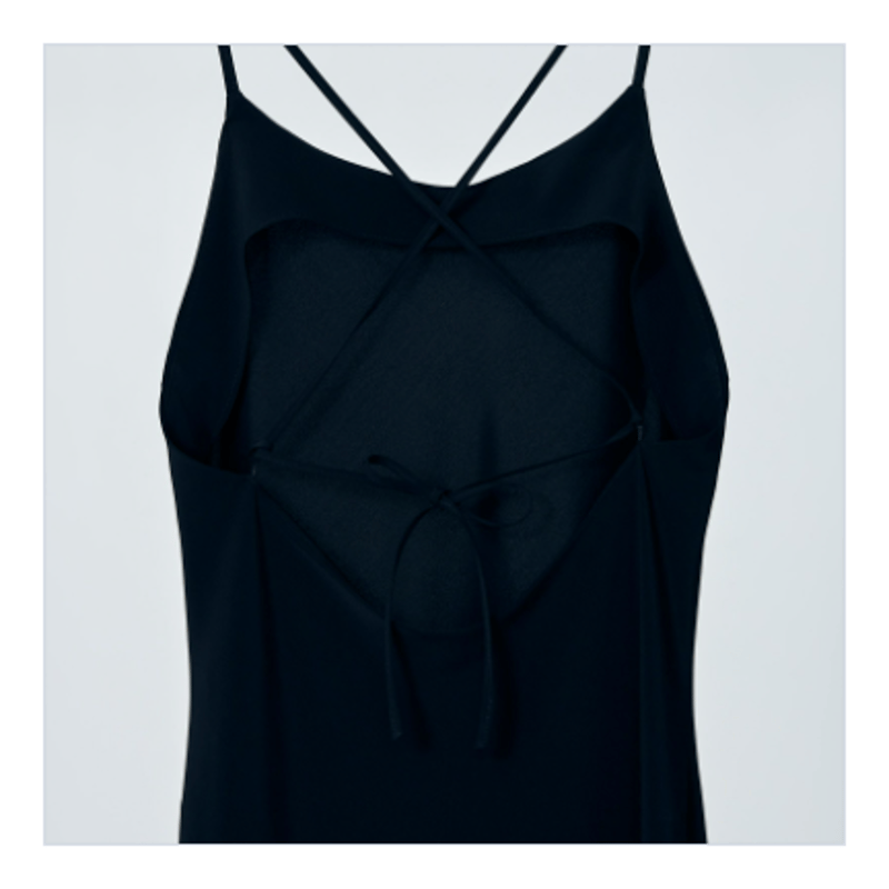 cross back long dress / black / 231ZOE-OP01 | ZOE 