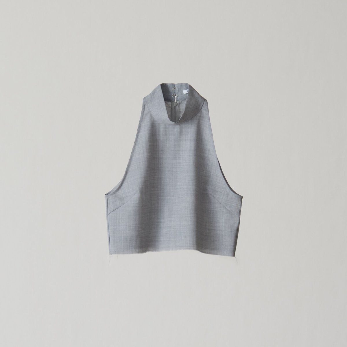 high neck mini tops / gray / 231ZOE-BL02