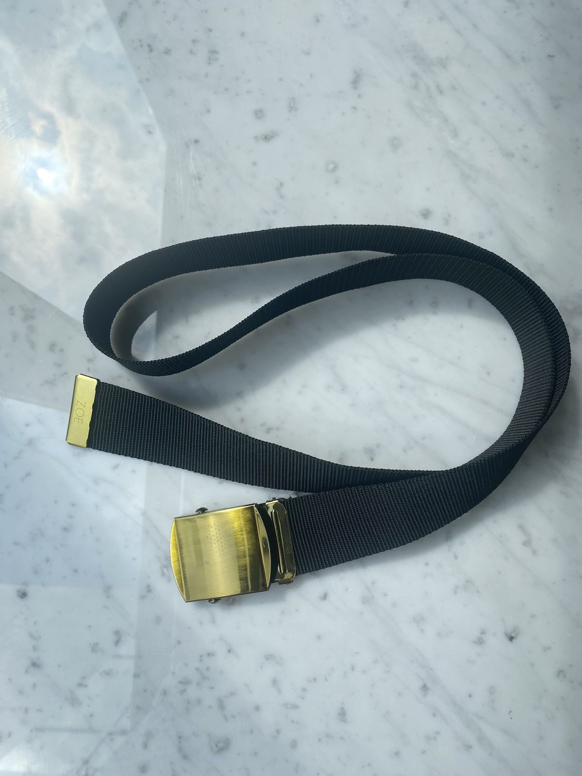 ZOE Roller belt/ black×gold