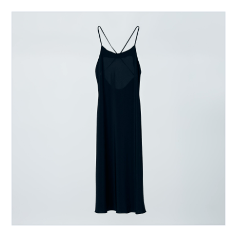 cross back long dress / black / 231ZOE-OP01 | ZOE 