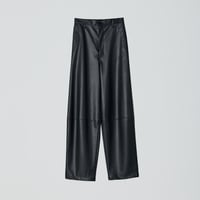 High-neck cocoon blouson / beige / 252ZOE-BZ02