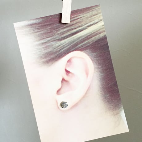 ナット×スモークグラス/チタンピアス