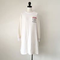 ワッフルボリューム袖ワンピース