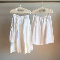 スカラップレースパッチワークスカート/WHITE&ECRU
