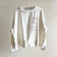 コットン裏毛カットオフプルオーバー/OFF WHITE
