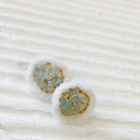 アクアマリン/チタンピアス