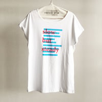 ランダムボーダードルマンTee/BLUE×RED