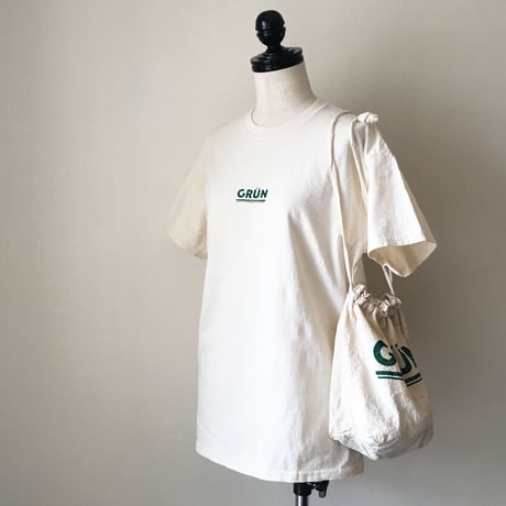ベーシックTee＋巾着ポーチ2点セット/ECRU