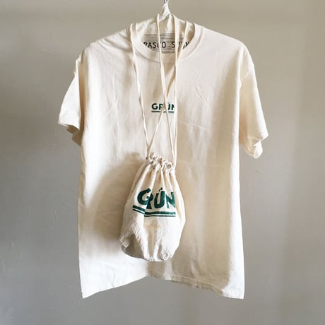 ベーシックTee＋巾着ポーチ2点セット/ECRU