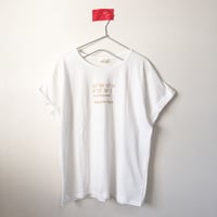 ヌーベルバーグ/ロールアップワイドTee/OFFWHITE