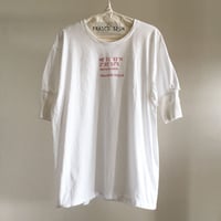 ニットリブドッキングワイドTee/OFF WHITE