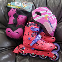 Flying Eagle NT2 Pink purple  プロテクター・ヘルメットセット