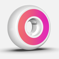 DEAD Wheels Team WHITE/GRADIENT 58mm95a 4個セット