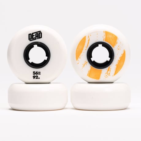 DEAD Wheels Team WHITE/ORANGE 56mm92a 4個セット