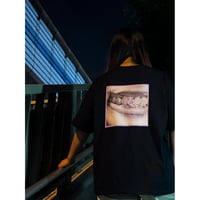 Blade gal - Tooth Purple Gem 半袖黒Tシャツ