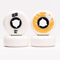 DEAD Wheels Team WHITE/ORANGE 56mm95a 4個セット