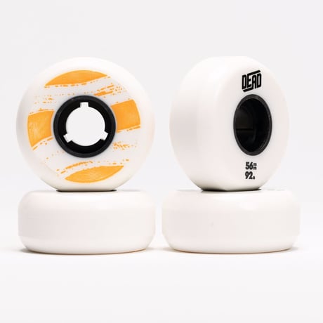 DEAD Wheels Team WHITE/ORANGE 56mm92a 4個セット