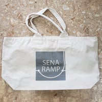 <SENARAMPボックスロゴ入り> ジップ付きトートバッグ