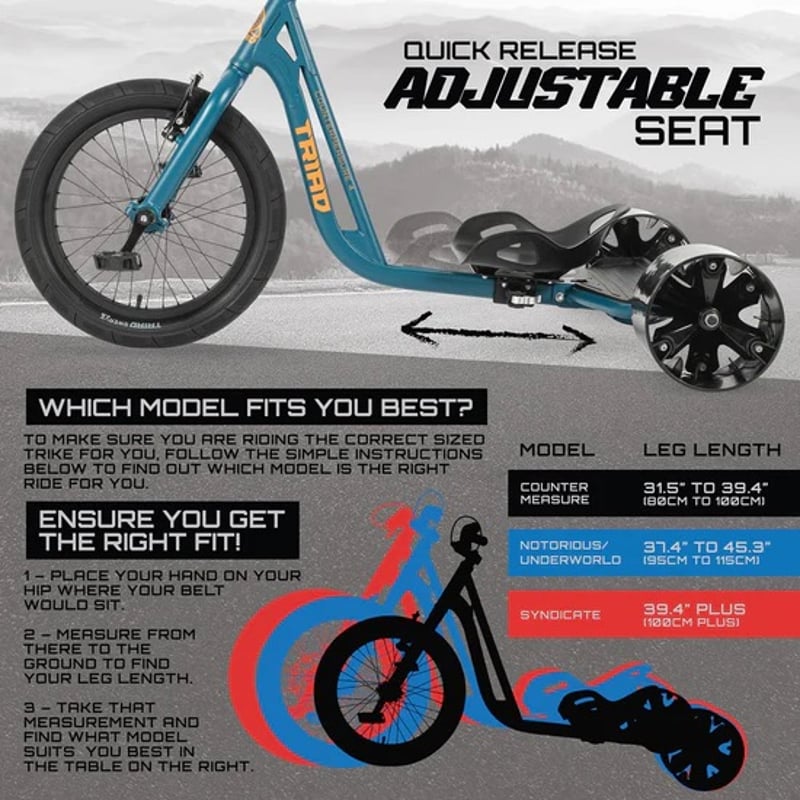 TRIAD Trike CounterMeasure 4 - Blue | SENARAMP（