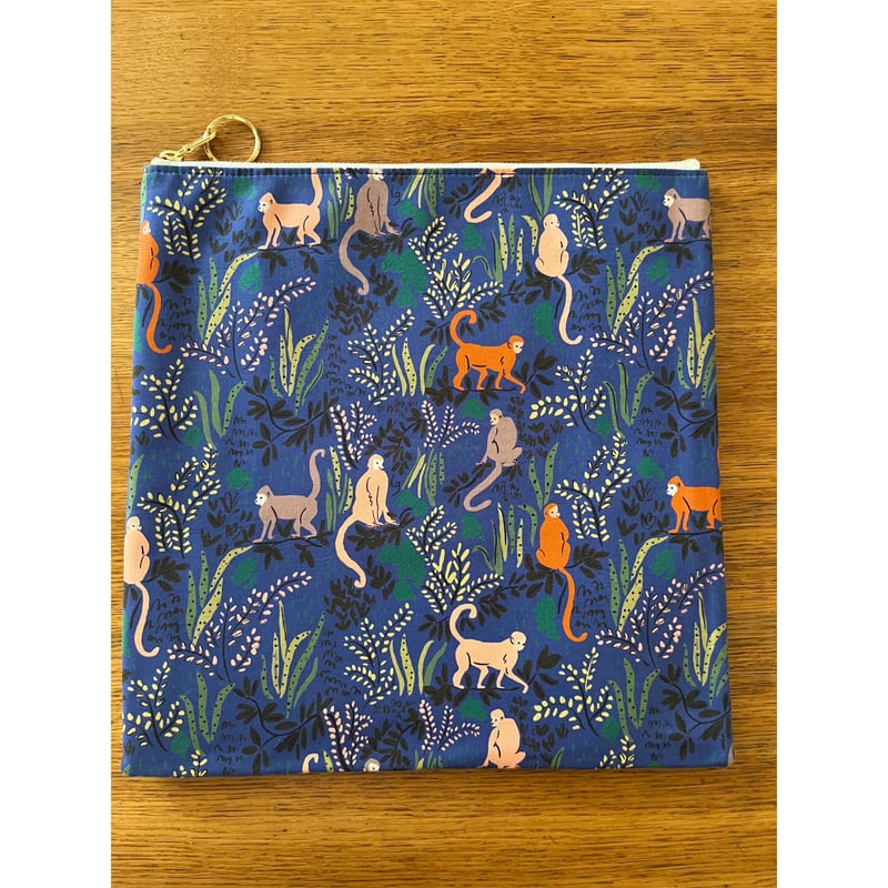 お猿さん クラッチバッグ 革シルバークリアバッグ セット | ROCK'N ROCCA