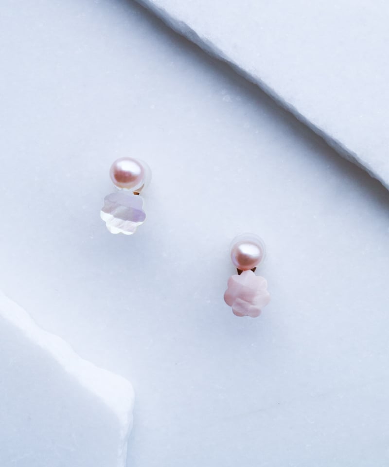 PEARL FLOWER EARRING | ui.