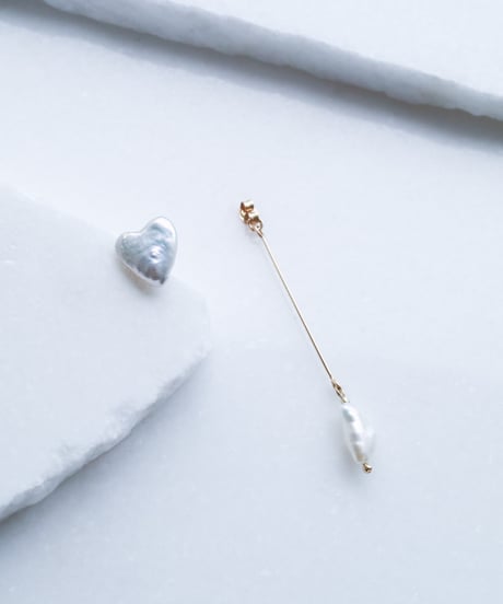 HEART PEARL FLOW PIERCE