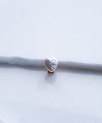 HEART PEARL STAD EARRING