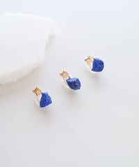 GEM EARRING LAPIS LAZULI