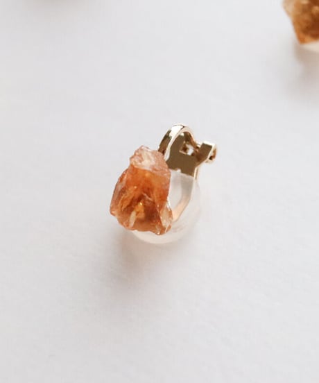 GEM EARRING CITRINE