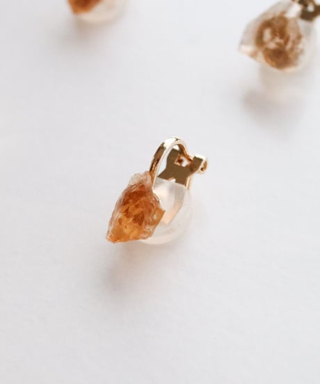 GEM EARRING CITRINE