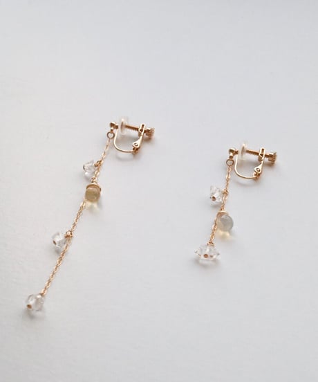 HARKIMER OPAL SHORT EARRING