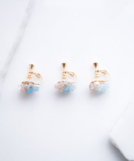 Flower foam earring