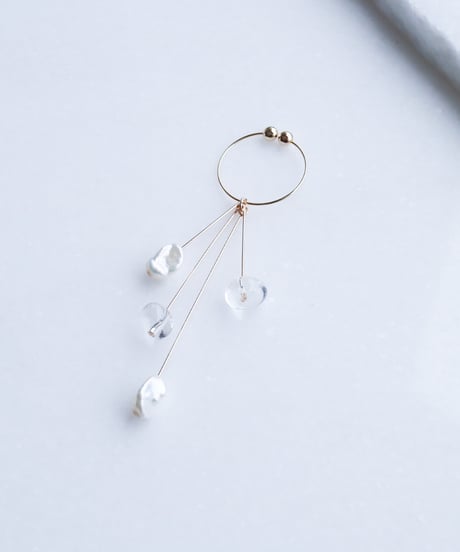 PEARL DROP EARRING THREE