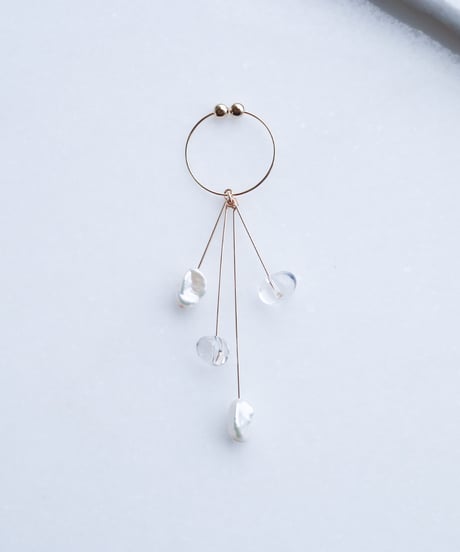 PEARL DROP EARRING THREE