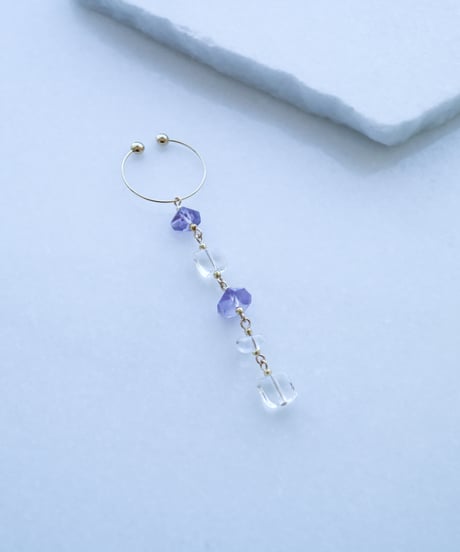 LIMITED AMETHYST CRYSTAL  FIVE CUFF