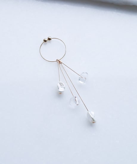 PEARL DROP EARRING THREE