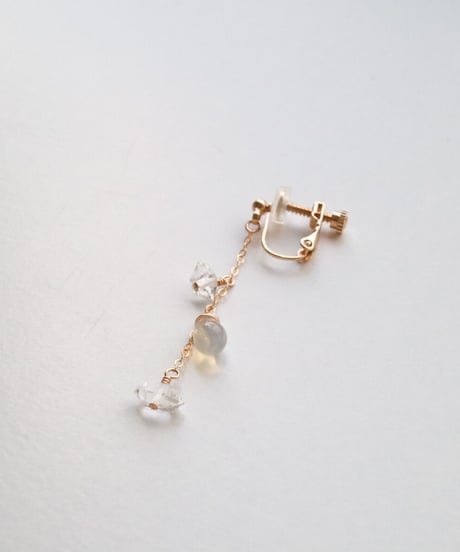 HARKIMER OPAL SHORT EARRING