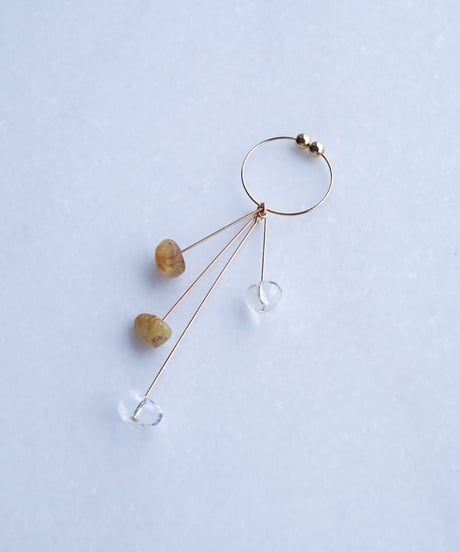【限定カラー】DROP Earring THREE LIMITED GOLD