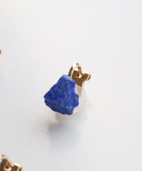 GEM EARRING LAPIS LAZULI