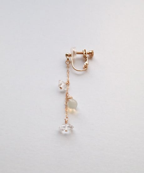 HARKIMER OPAL SHORT EARRING