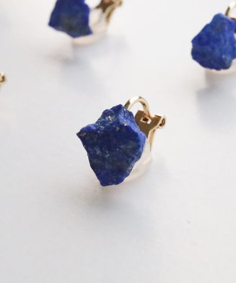 GEM EARRING LAPIS LAZULI