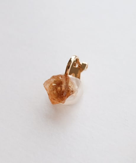 GEM EARRING CITRINE