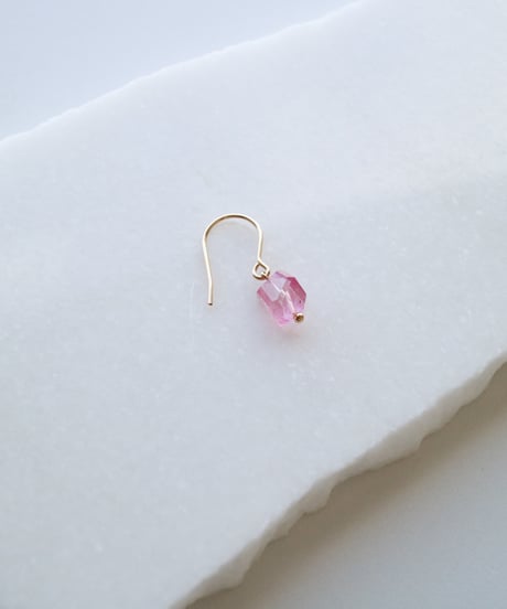 HQ FINE ONE PIERCE Labradorite / Pink Topaz