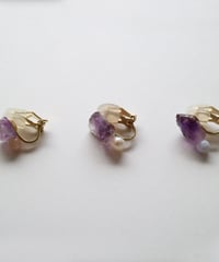 TOW EARRING AMETHYST