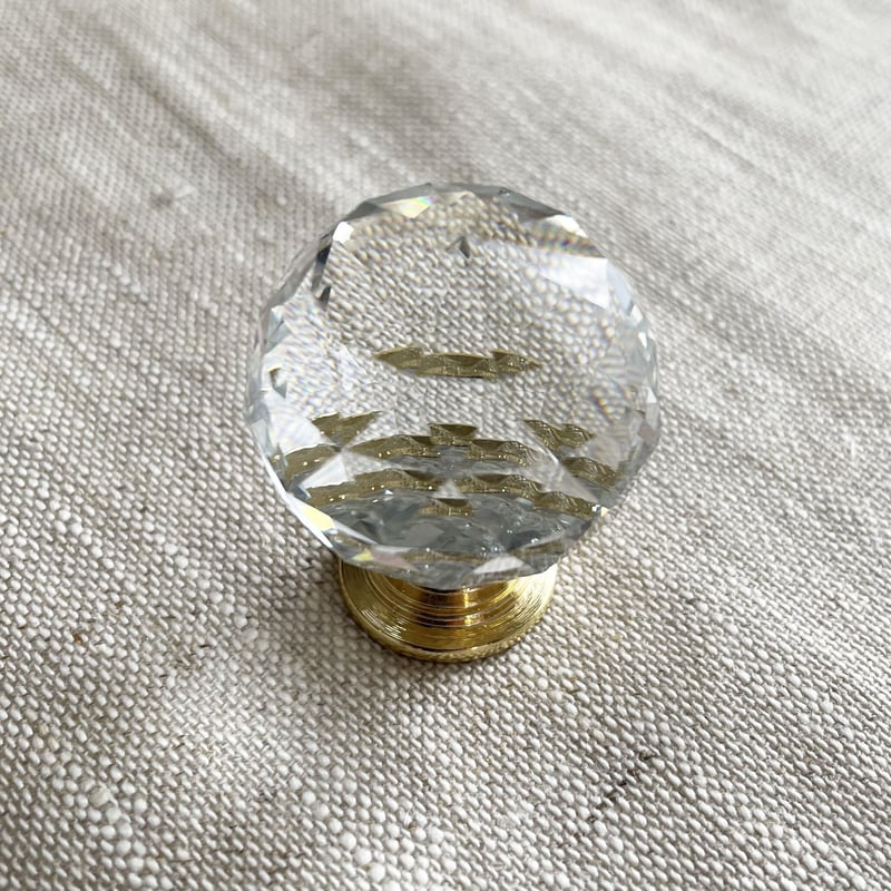 クリアガラス取手 ツマミ ミラーボール | Maison riche