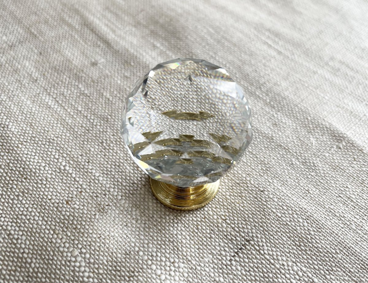 クリアガラス取手 ツマミ ミラーボール | Maison riche