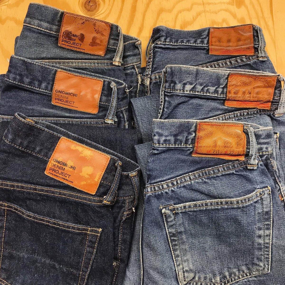 DENIMEドュニーム　573 革パッチ DENIME ドゥニーム 革パッチ デニムパンツ ジッパーフライ