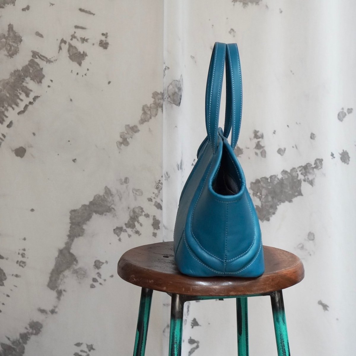 新作トートS#⁂サンプル価格品＃ESTRELA-ターコイズブルー | totokoko