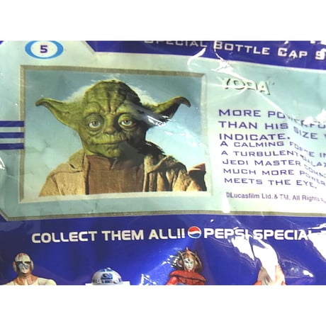 スターウォーズ・エピソードⅠ「YODA」 スペシャルボトルキャップ
